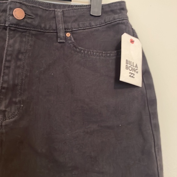 Billabong Black Denim Mini Skirt - Picture 4 of 5
